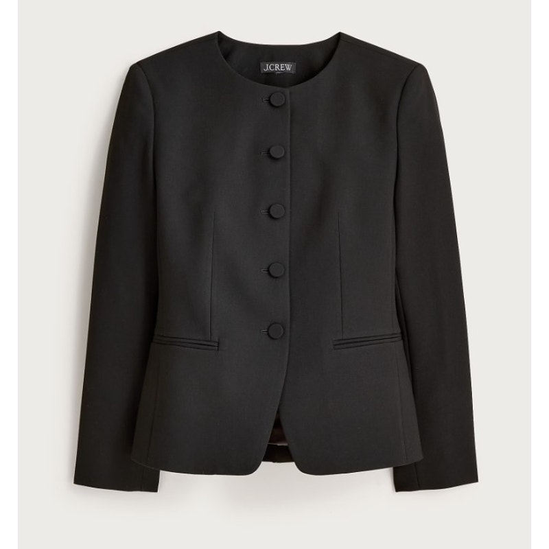 Nwt J.Crew Cora Lady Jacket In Four-Season Stretch Black Size 18 Style Co256